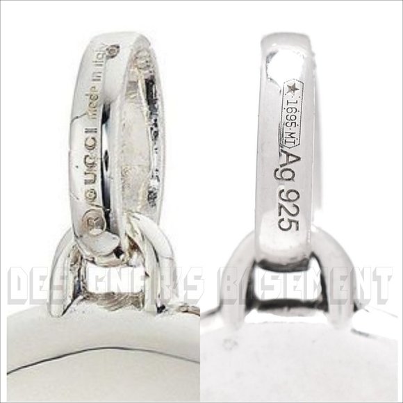 GUCCI Sterling Silver round TIGER Head BLIND FOR LOVE pendant charm New in Box - Picture 6 of 9